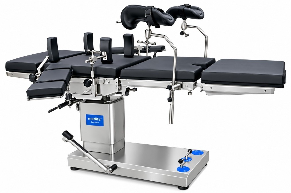 Operating table for theatre and procedure rooms